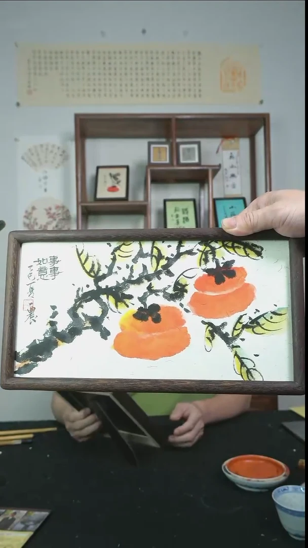 书法事事如意/摆台/17*32cm