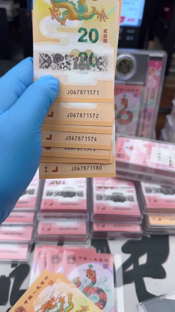 【闪购商品】塑料龙钞标十一组 067871571