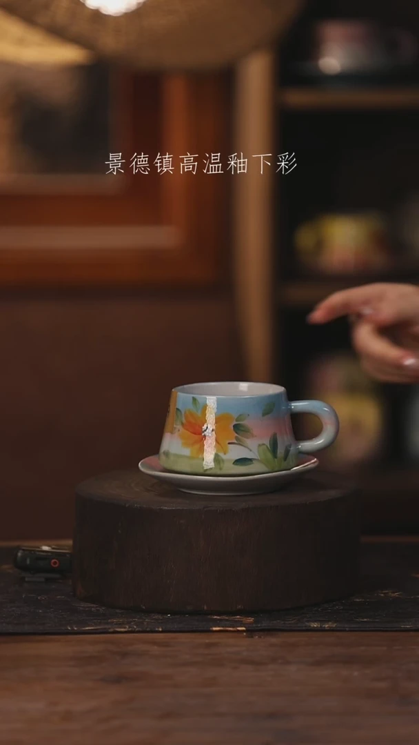 陶瓷景德镇高温釉下手绘陶瓷479