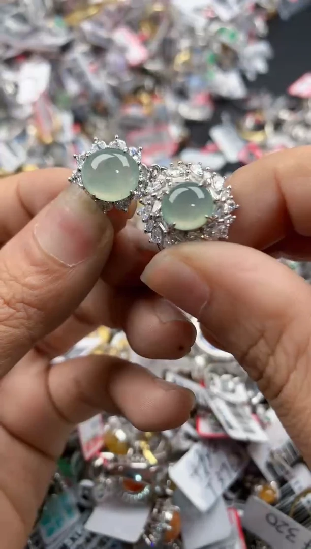 银S925镶嵌戒指翡翠11-11    9