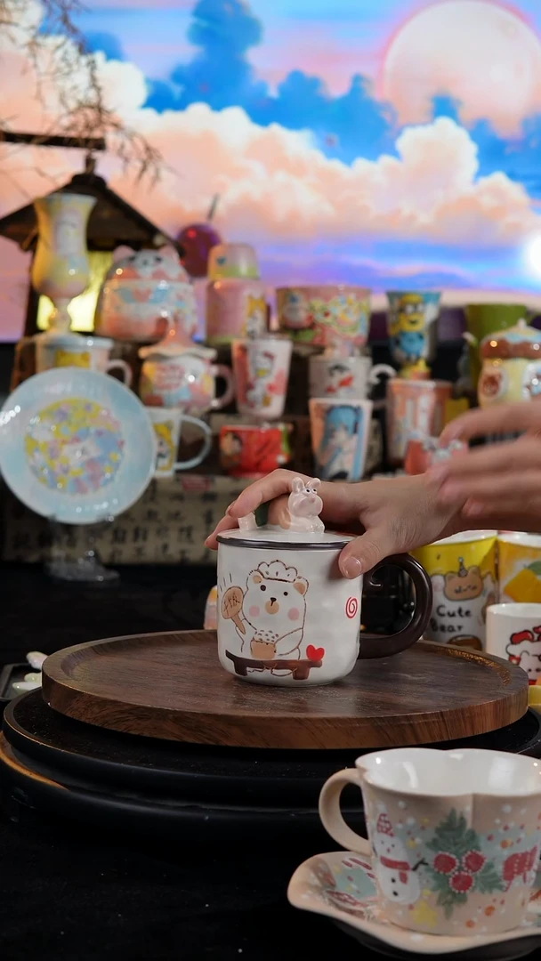 陶瓷便携款手工手绘景德镇陶瓷