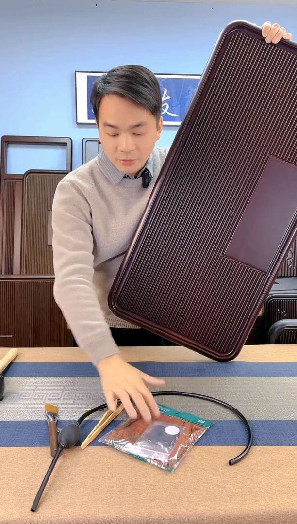 【闪购商品】凌龙红色款式茶盘90*43*4
