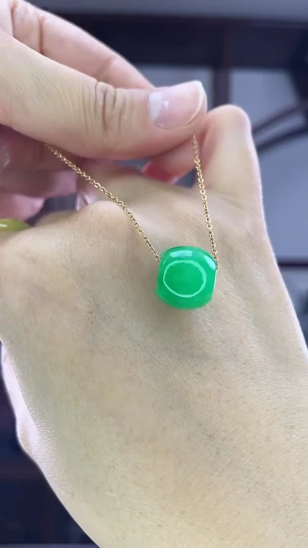 吊坠(赠链)未镶嵌翡翠D80翡翠路路通