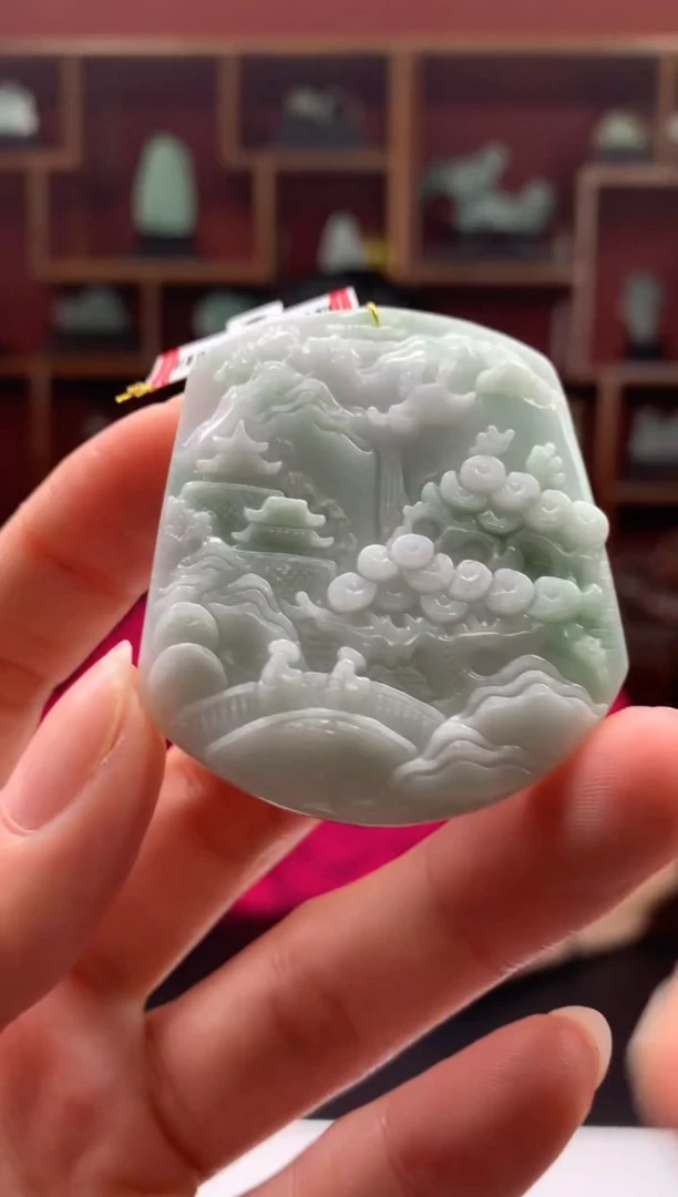 翡翠未镶嵌颈饰1095ry-jj挂件3