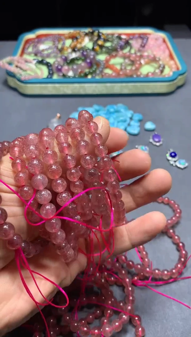 石英质玉手链未镶嵌W8（随机性发货只发一单）