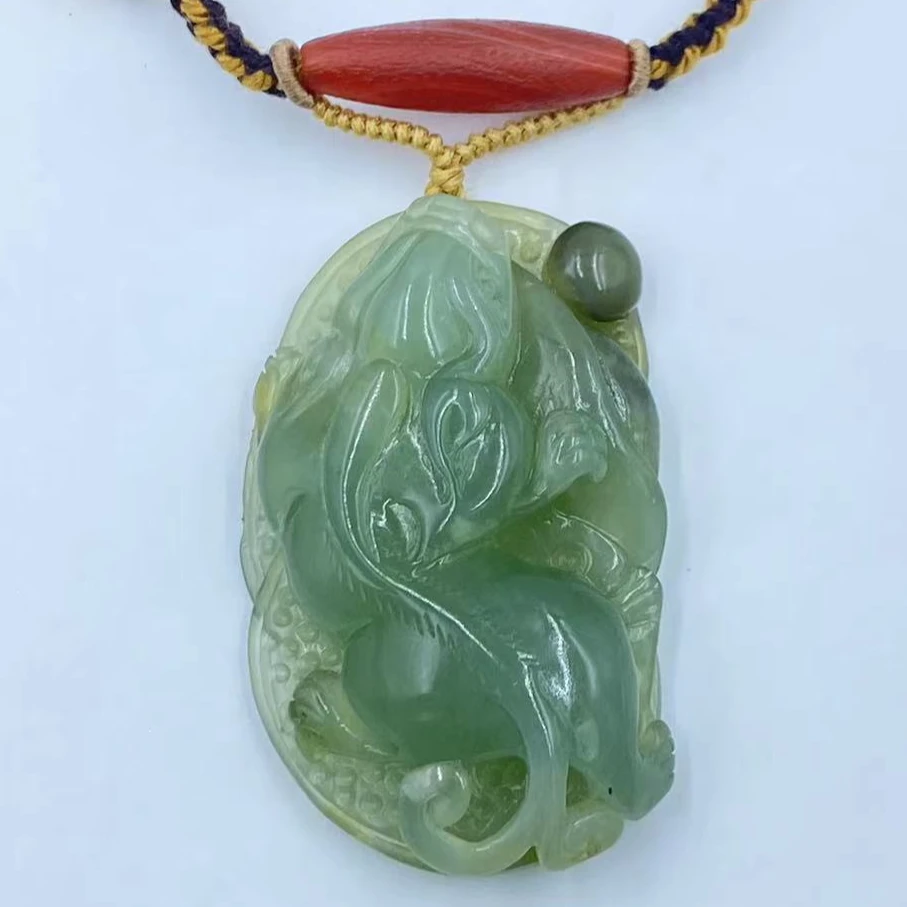 天然岫玉岫玉吊坠岫玉精品吊坠006