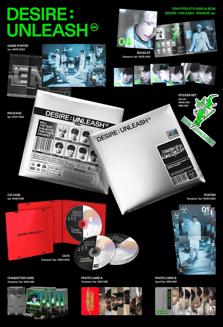 ENHYPEN 符 mini6回归 DESIRE : UNLEASH 专辑 画册