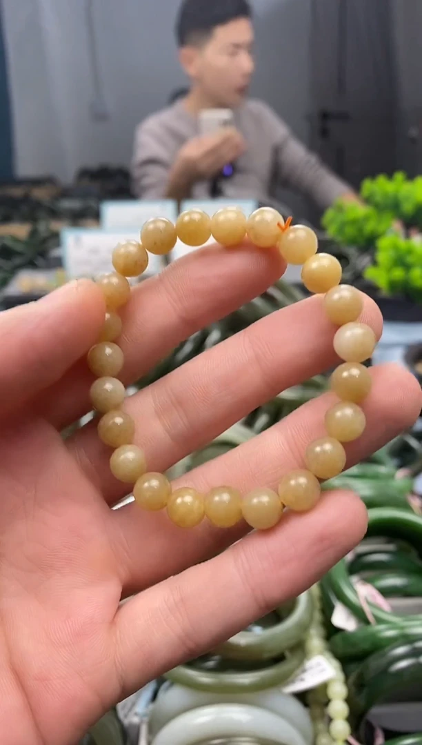 未镶嵌手镯和田玉8mm