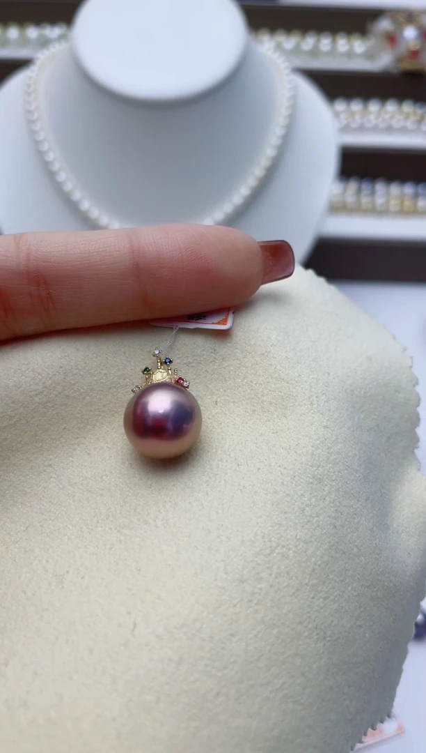 【闪购商品】淡水珍珠颈饰18K金镶嵌W91
