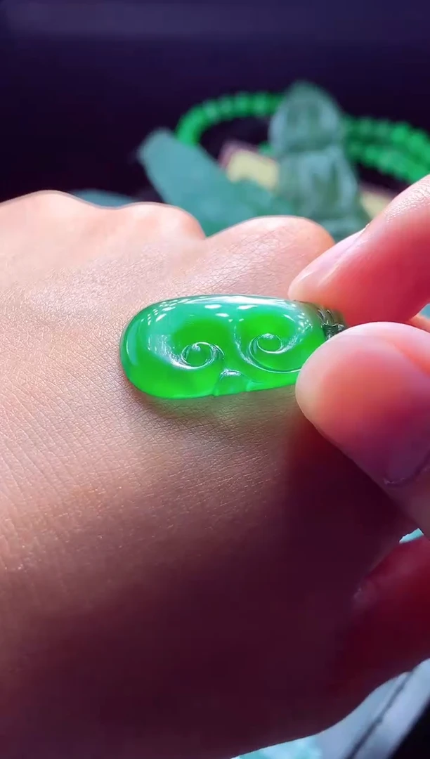 未镶嵌定制翡翠彭*#翡翠毛货定制