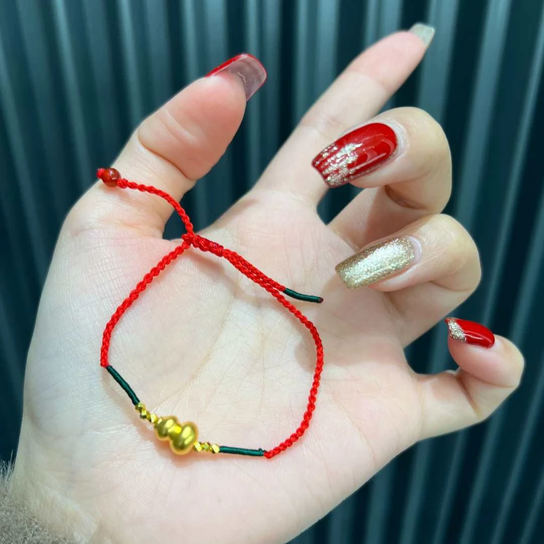 足金999葫芦手绳