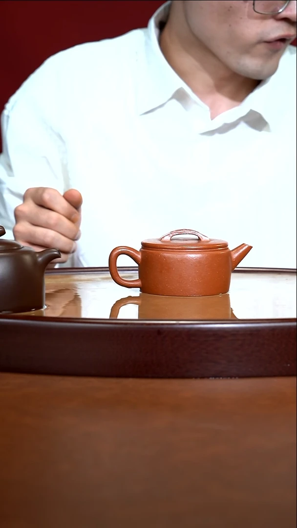 茶壶紫砂ZKF    红降坡    汉瓦     200cc