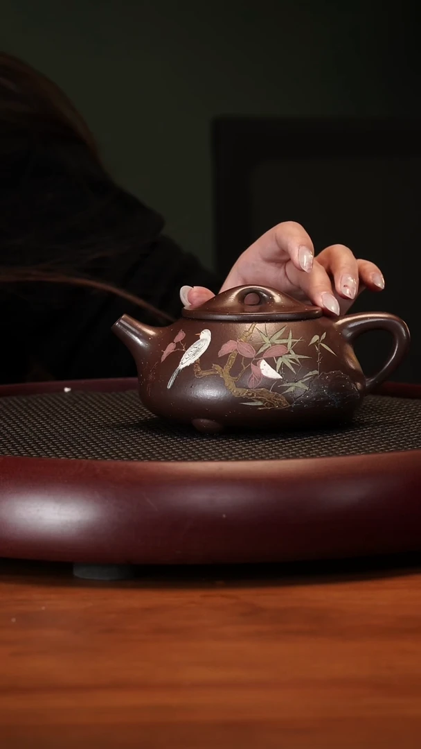 【闪购商品】紫砂茶壶2142ZST景舟石瓢紫金龙血砂