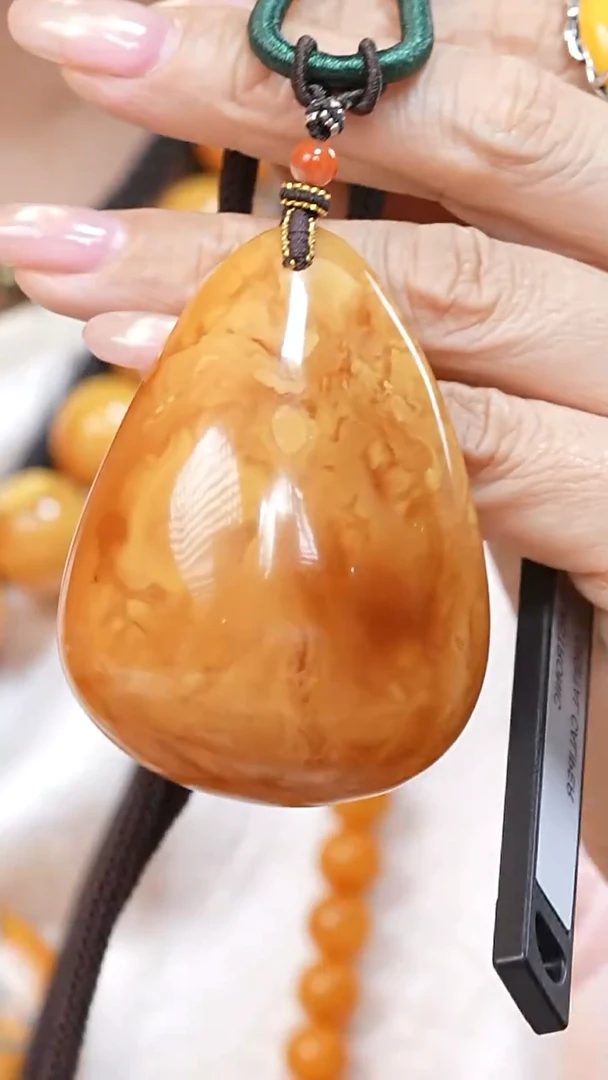 蜜蜡颈饰未镶嵌4509天然蜜蜡珠宝奇石云端妖孽全部保真