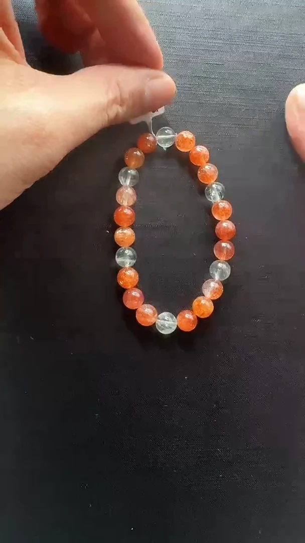 【闪购商品】日光石手串未镶嵌天然阿鲁沙圆珠单圈手串