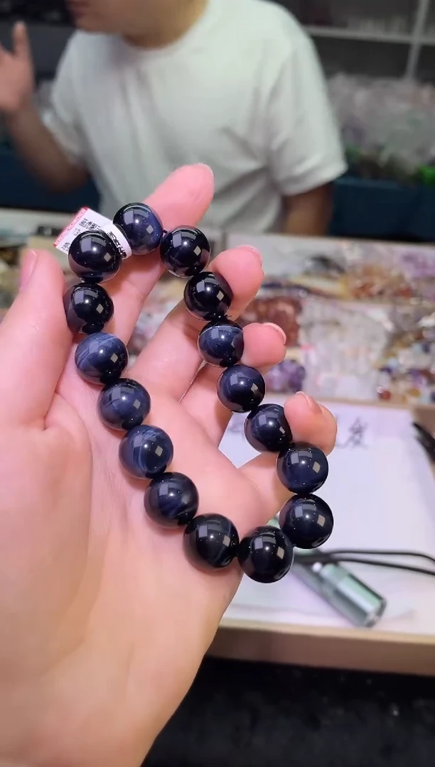 未镶嵌手链木变石（虎睛石）13±/x-237【