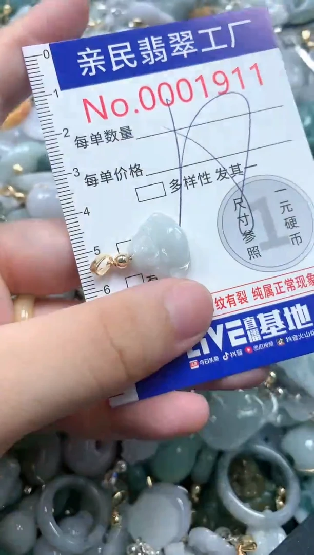 翡翠未镶嵌吊坠(不含链)1911