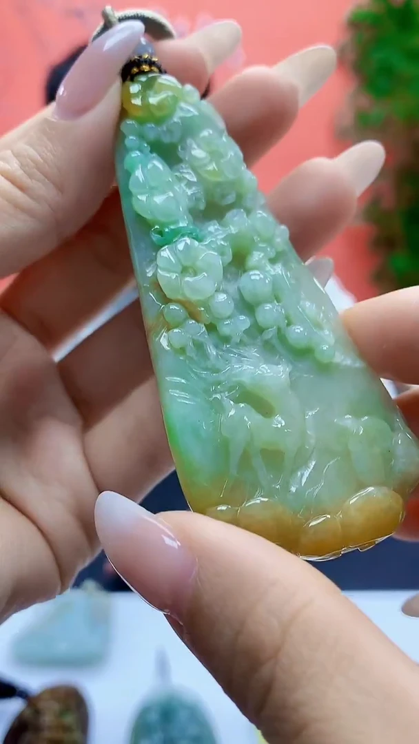 未镶嵌定制翡翠4917ty-毛货挂件5
