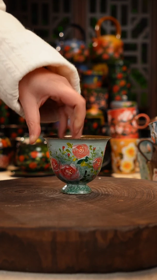 油画 手绘釉下彩