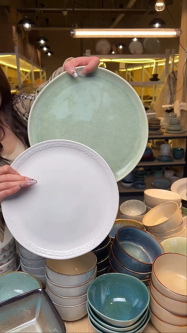 瓷48【瑕疵】外贸尾货窑变釉下彩