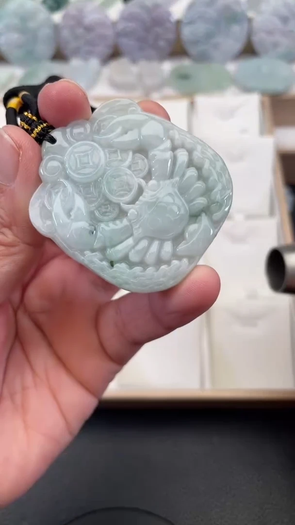 颈饰未镶嵌翡翠天然缅甸翡翠A货179