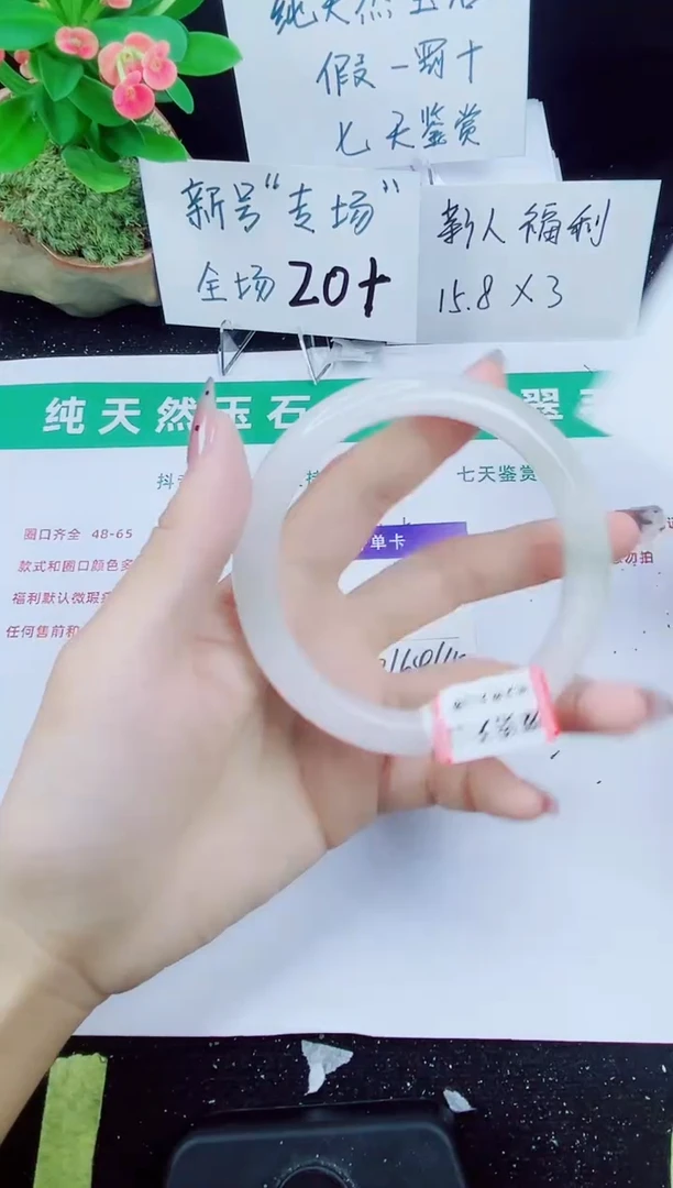 未镶嵌手镯石英质玉244-63/64/65