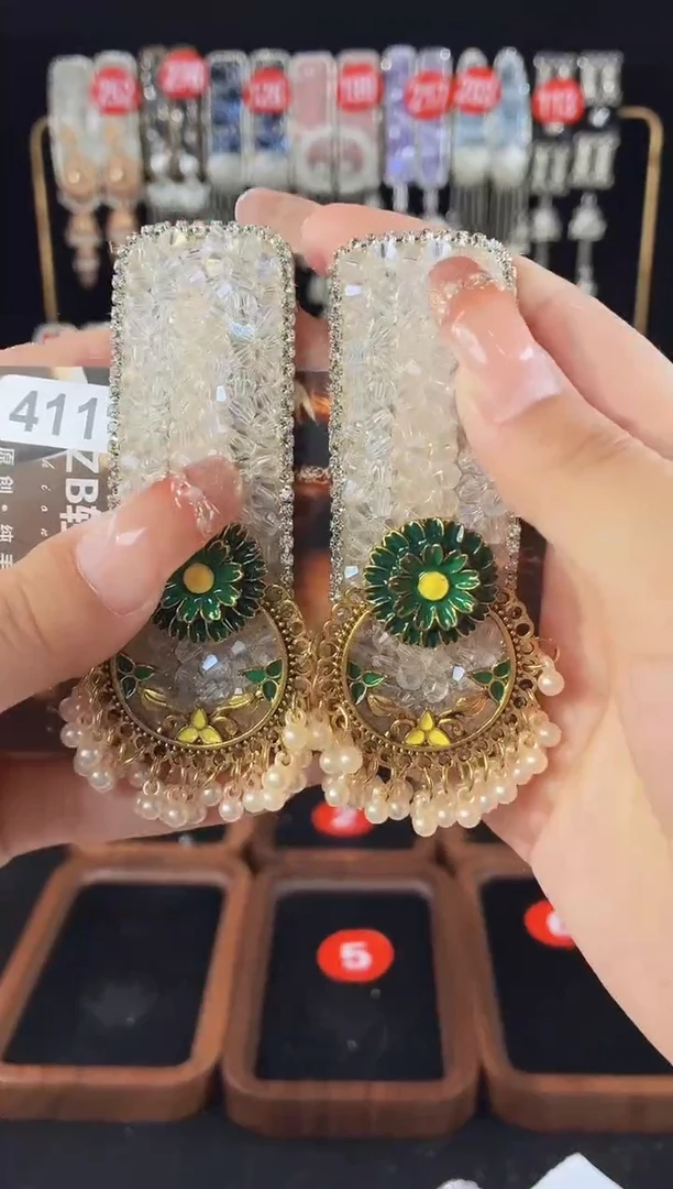 皮质铁合金411原创发夹一对