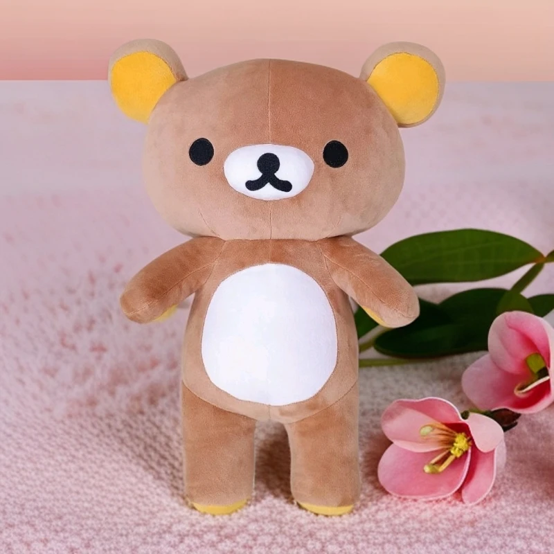 san-x库存轻松熊毛绒玩具L码松弛熊公仔50cm可爱熊哥熊妹形象玩偶