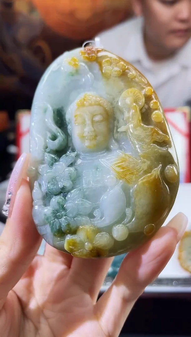 翡翠未镶嵌颈饰多样性发其一14