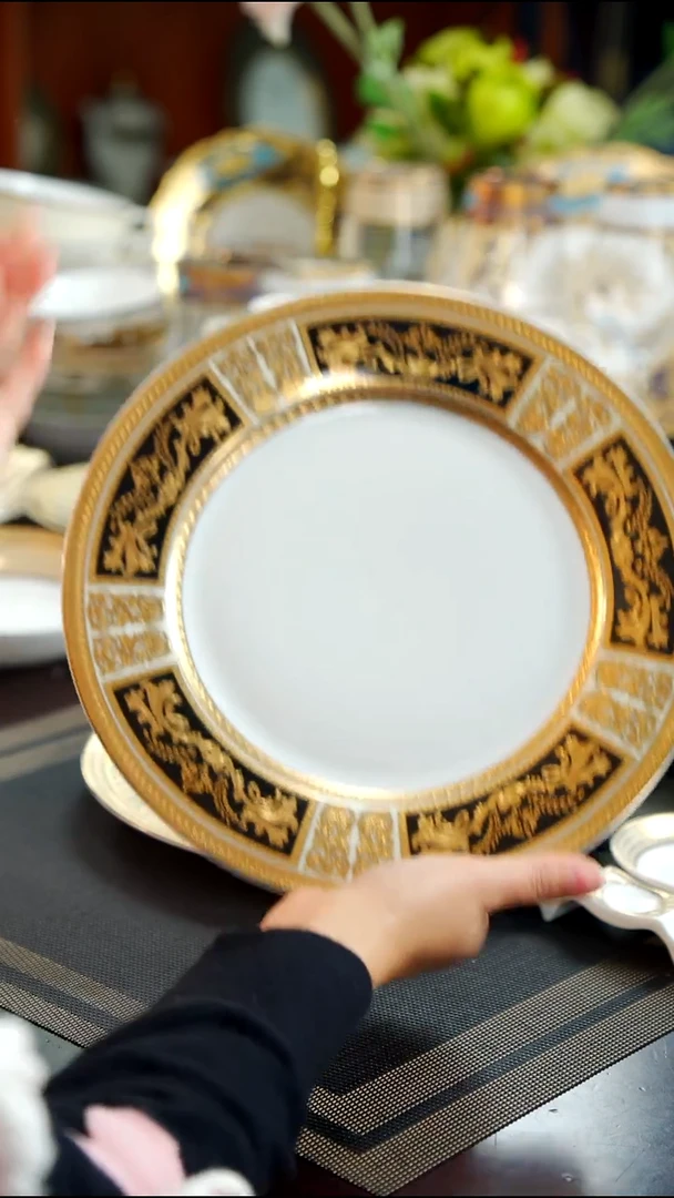 瓷片10.5英寸平盘  1个