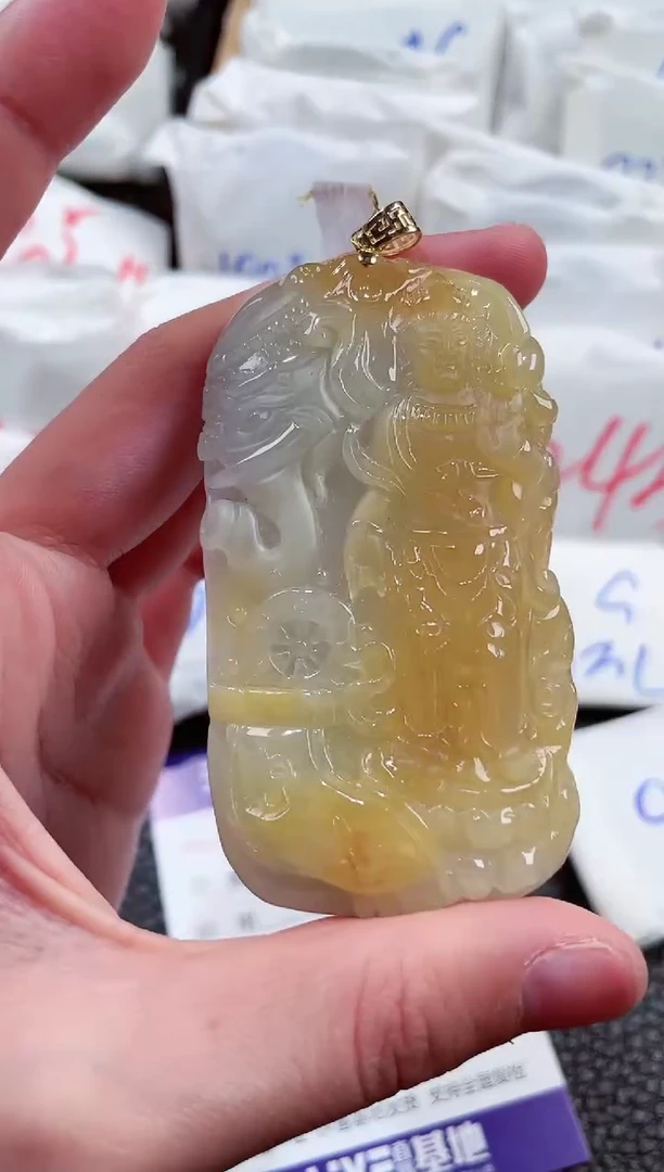 【闪购商品】翡翠颈饰18K金镶嵌00006485