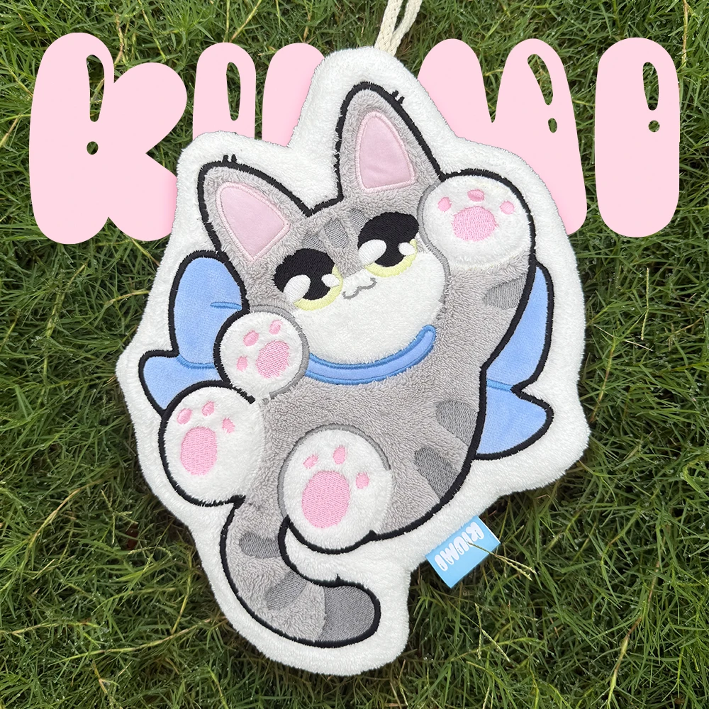 KIUMI宋九咪原创·超可爱猫咪擦手巾·珊瑚绒加厚超强吸水擦手毛巾