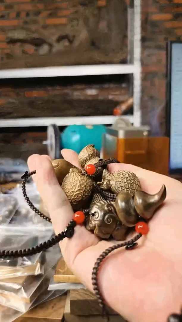 楠木（金丝楠）把件钥匙扣