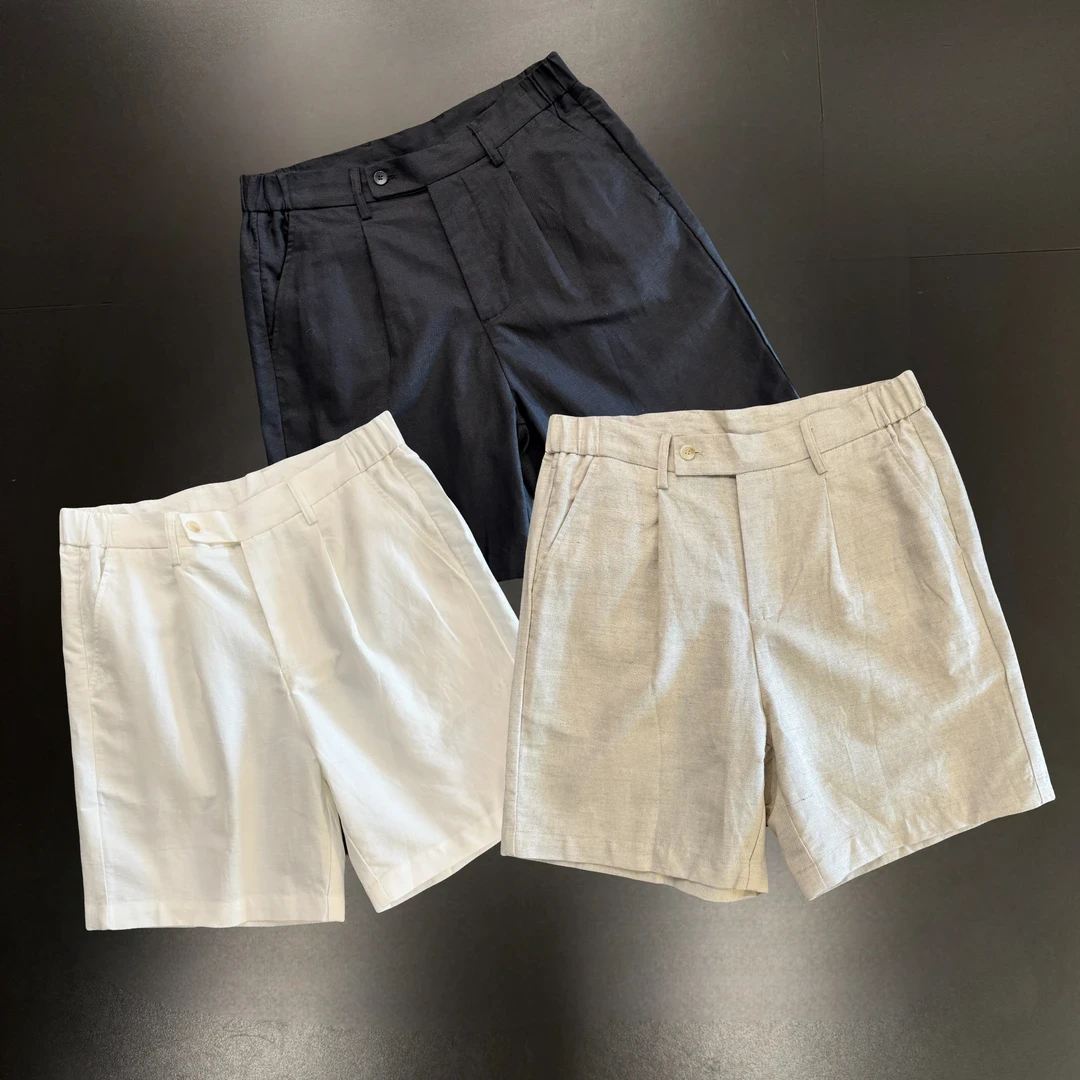 高级感修身直筒五分休闲短裤薄款透气韩版时尚潮流纯色百搭短裤