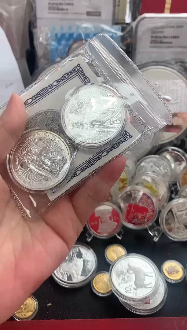 纯银沉*DG女神银币2枚套装