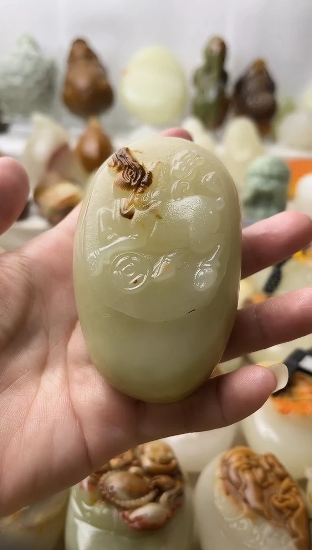 石材古青石棉纹正常不退换牛微瑕