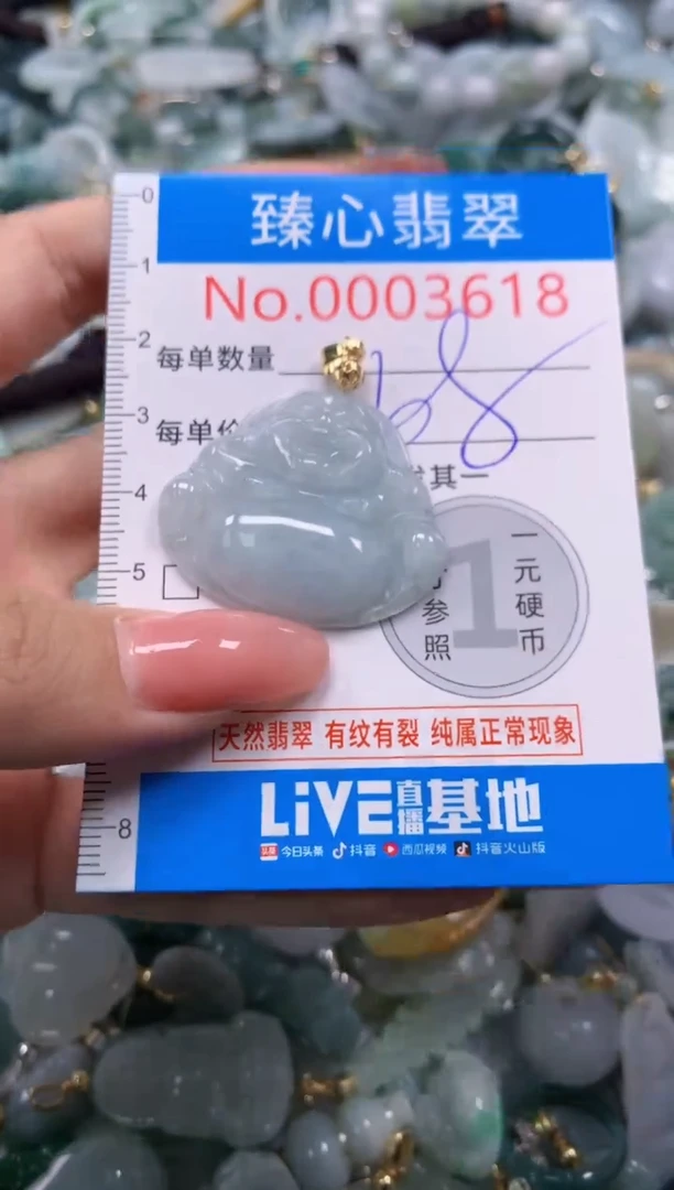 翡翠未镶嵌颈饰3618