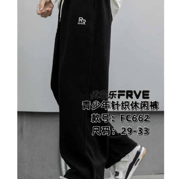 夏款字母RR刺绣薄款卫裤 FC662（165-190）