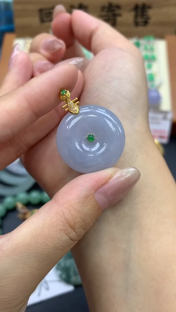 【闪购商品】翡翠颈饰18K金镶嵌74-中国好珍宝