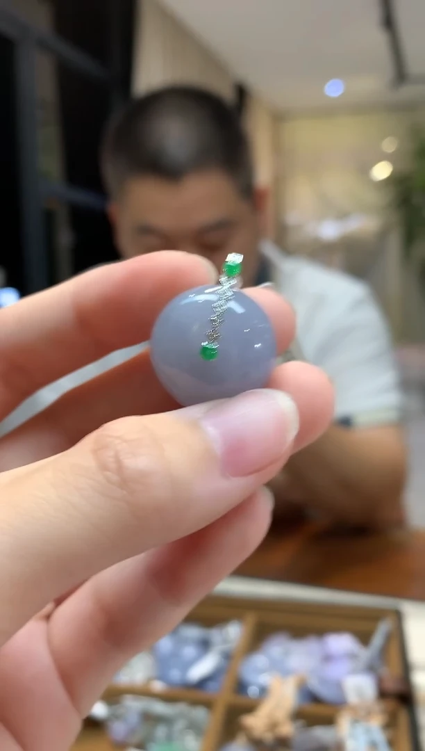 吊坠(不含链)18K金镶嵌翡翠（多样性发一件）S442|2800