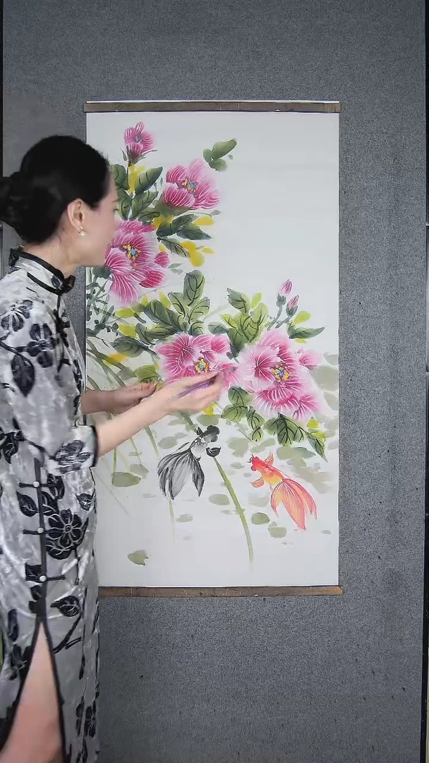 卉卉直播间 金玉满堂 4尺画作