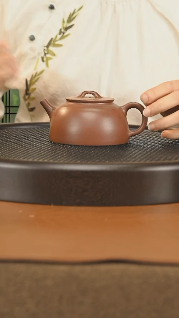 茶壶紫砂485 宜兴紫砂壶精工半手260cc