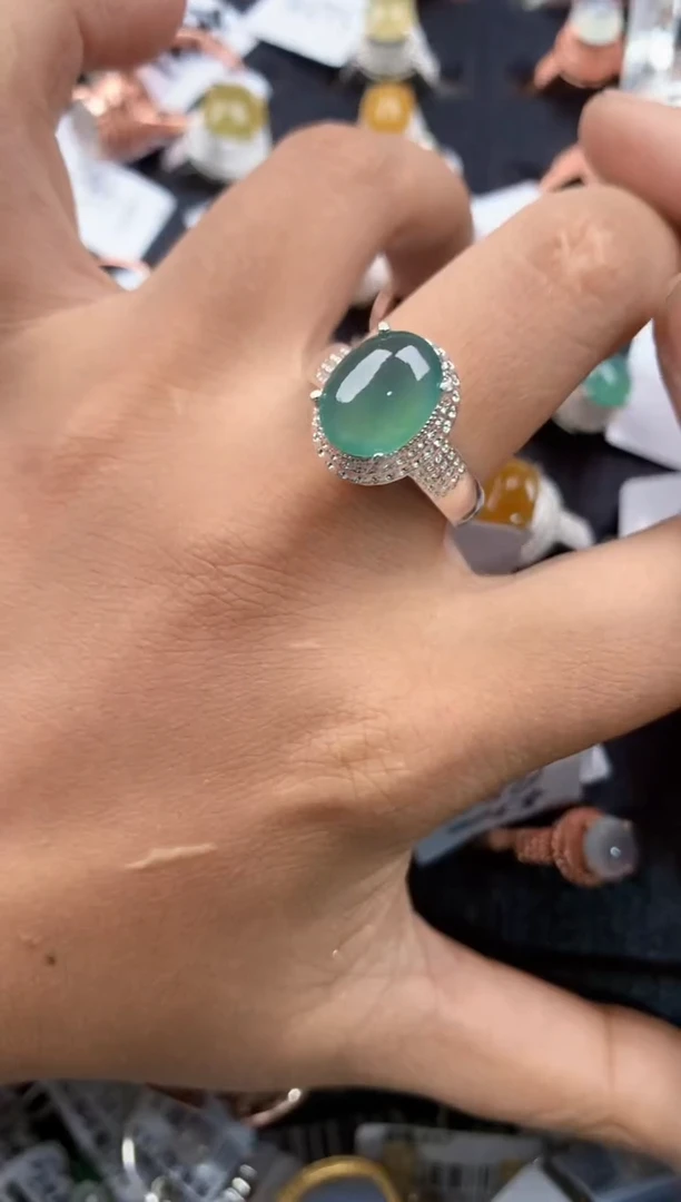 未镶嵌戒指翡翠151515-----10