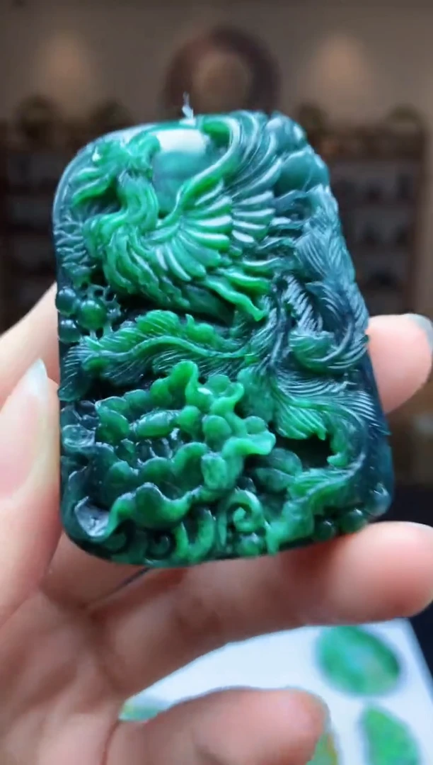定制翡翠未镶嵌1087ry-毛货挂件99