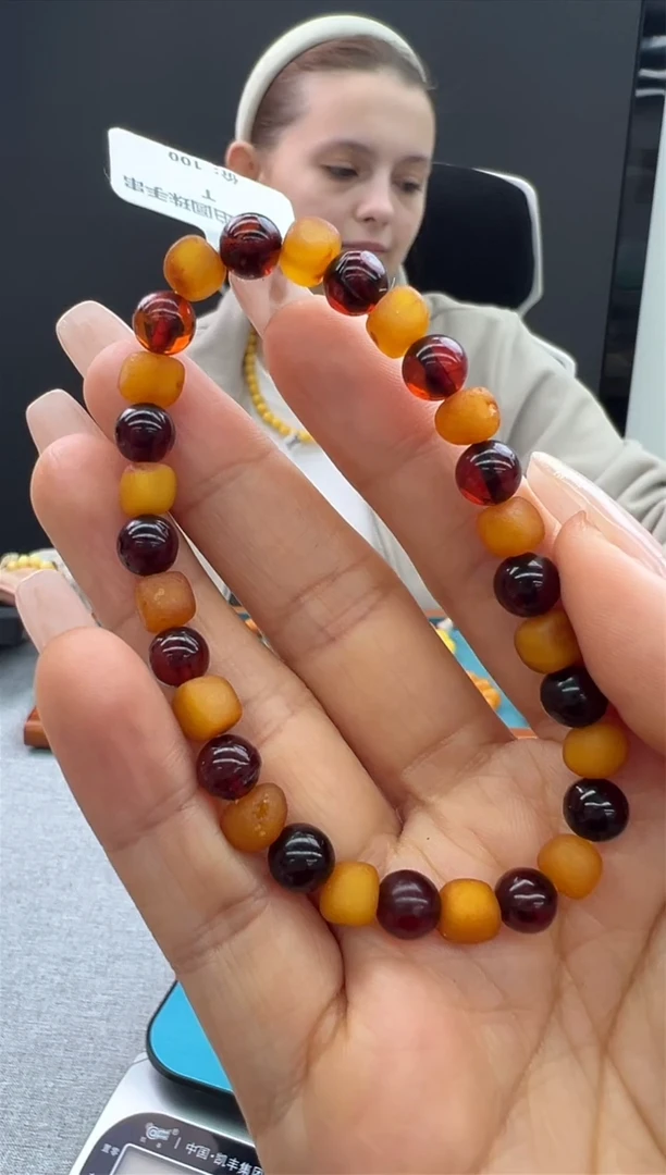 【闪购商品】琥珀手链未镶嵌275秒拍号