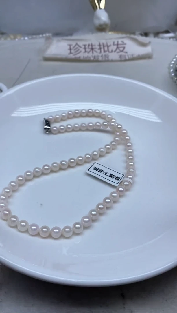 钛钢海水珍珠颈饰6-7
