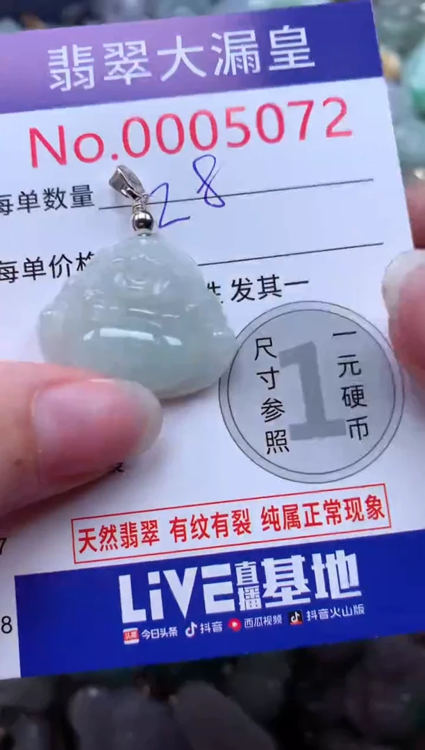翡翠未镶嵌吊坠(不含链)5072