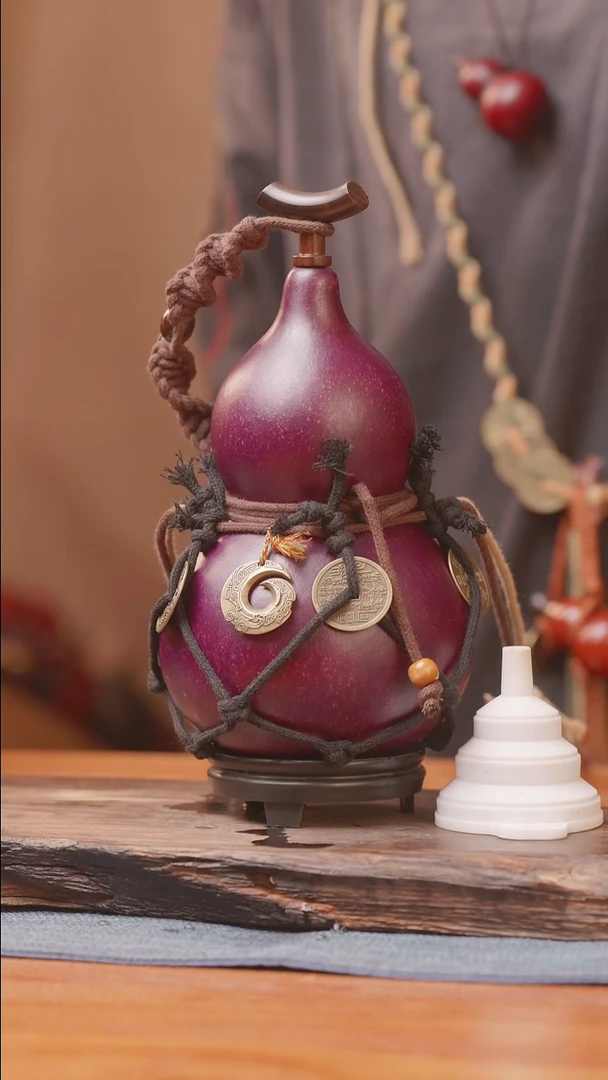 1203号链接精品大漆葫芦现货现发[一物一拍]（500ml）