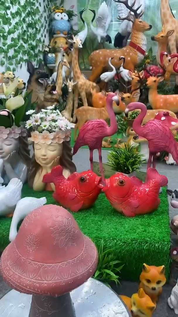 合成树脂可爱蘑菇摆件