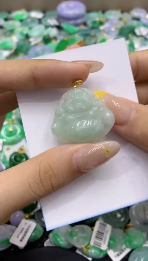 颈饰未镶嵌翡翠天然缅甸翡翠A货